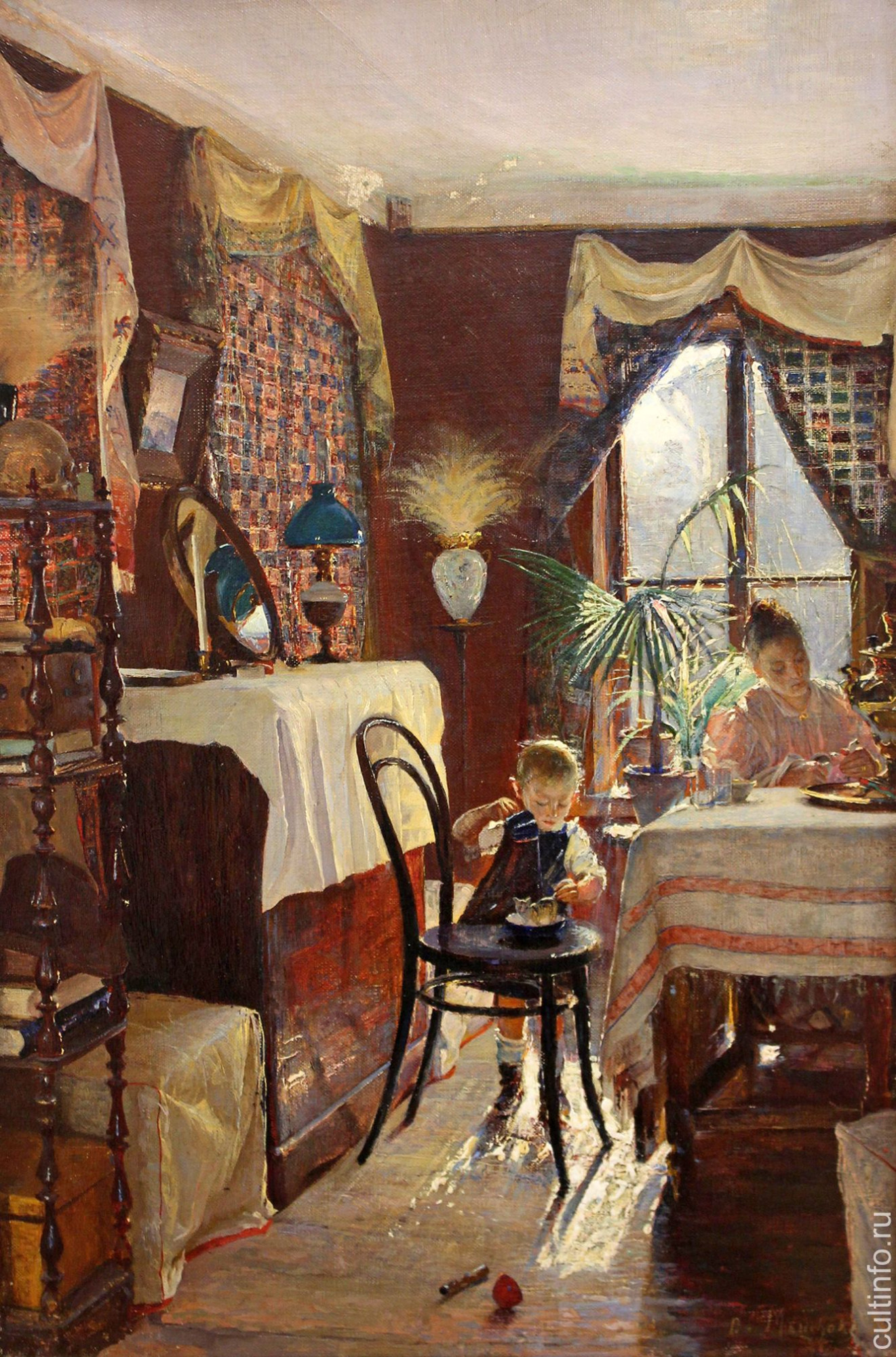 Василий Васильевич Мешков. Утром. 1896. Единственное произведение XIX века в экспозиции